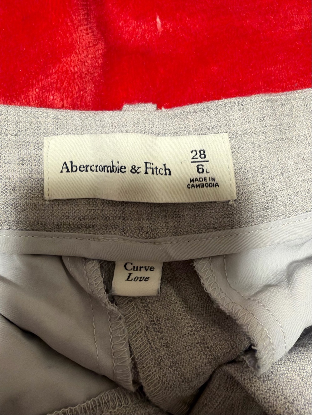 Abercrombie & Fitch Light Gray Trousers